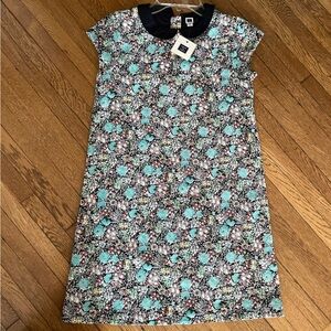 NWT Janie and Jack Museum Muse dress size 12 blue floral
